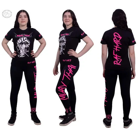 Conjunto: Legging Compressão + Baby Look "Muay Thai"
