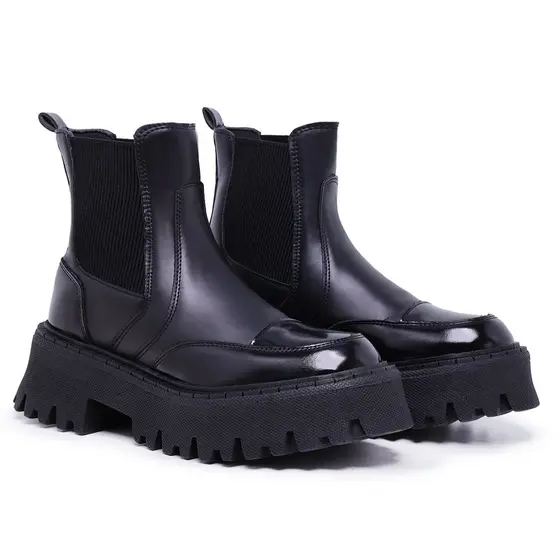 Bota Coturno Feminina Chelsea Blogueira Tratorada