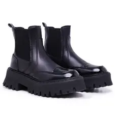 Bota Coturno Feminina Chelsea Blogueira Tratorada