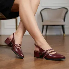 Scarpin Feminino Bico Fino Slingback Improvizzo