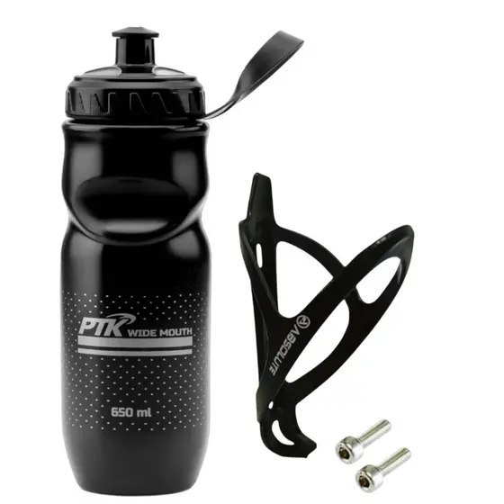 Squeeze Garrafinha Caramanhola  de agua 650ml+ Suporte absolute com parafusos