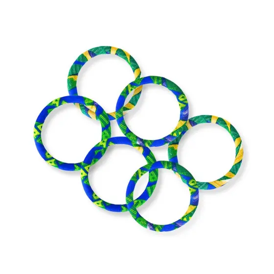 Kit 03 Pulseira Bracelete Copa do Mundo Futebol Acessórios Torcedor Brasil