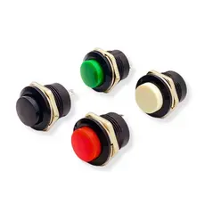 01 Botão Chave Buzina R13-507 Sem trava Buttom Push Universal Start