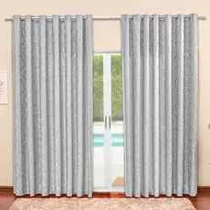 cortina jacquard  2.00x1.30, 2.80x1.70, 2.80x2.30, 3, 4 e 5 x 2,70 varão simples ilhós - Para janela de Sala ou Quarto