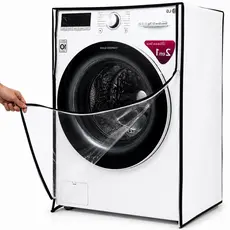 Capa Maquina Lava-Seca Samsung 11 Kg Ziper Transparente branca