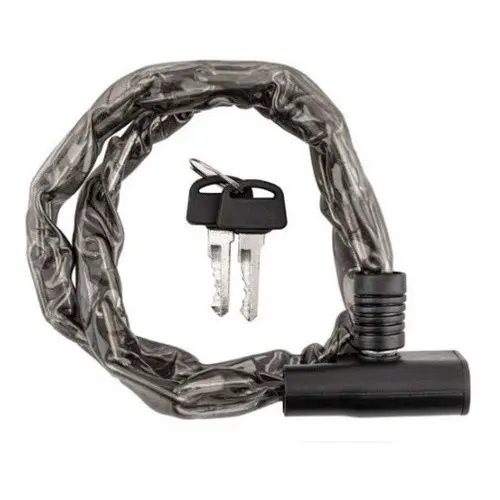 CADEADO CORRENTE BIKE 80CM AÇO COM CHAVE RESISTENTE