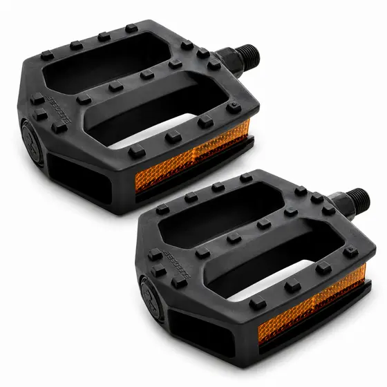PEDAL PLATAFORMA BIKE NYLON METAL ROSCA GROSSA E FINA