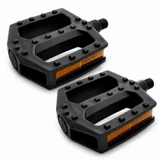 PEDAL PLATAFORMA BIKE NYLON METAL ROSCA GROSSA E FINA
