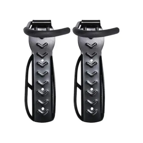 KIT 2 SUPORTES DE PAREDE PARA BICICLETA GANCHO VERTICAL COM APOIO