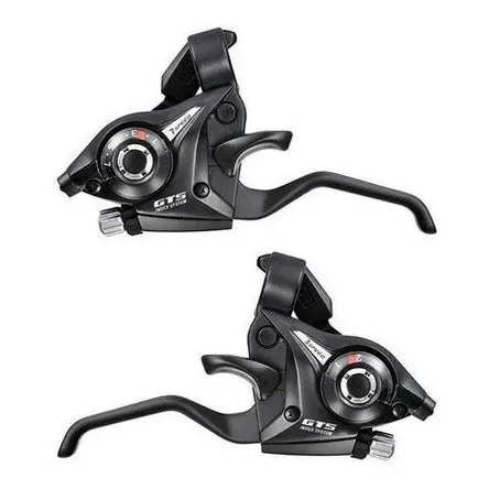KIT ALAVANCA RAPID FIRE GTS-TEC 21V CORPO 100% ALUMÍNIO 3X7 MANETE INTEGRADA RESISTENTE