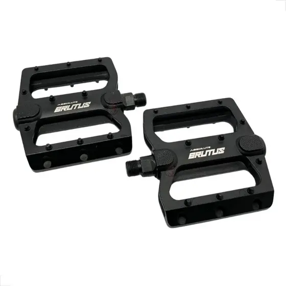 PEDAL PLATAFORMA ABSOLUTE BRUTUS ALUMÍNIO 9/16 ROSCA GROSSA MTB BMX DIRT DOWNHILL GRIP EXTREMO