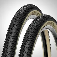 PAR DE PNEUS ARO 29 KENDA K1153 29X2.10 FAIXA BEGE PARA BICICLETA MTB