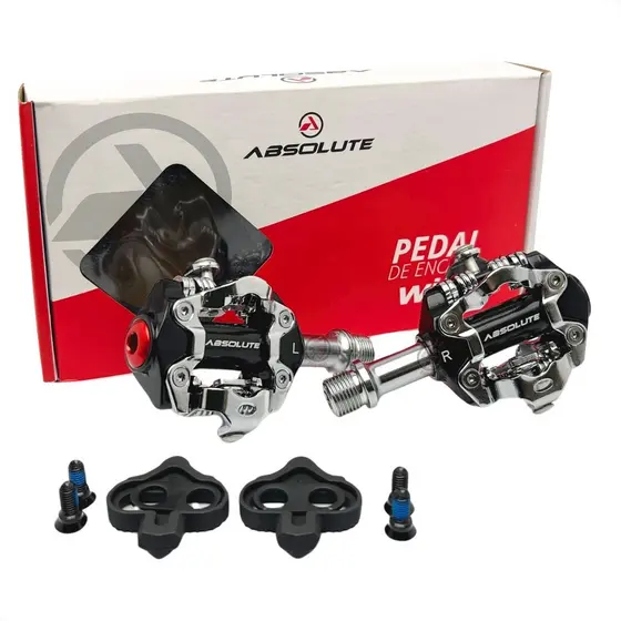 PEDAL CLIP ABSOLUTE WILD MTB COM TACOS E ROLAMENTOS SELADOS