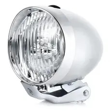 FAROL BIKE RETRÔ ABSOLUTE CROMADO 3 LEDS VINTAGE