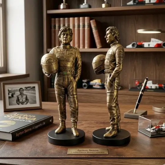 Estátua Ayrton Senna 20cm - Fórmula 1