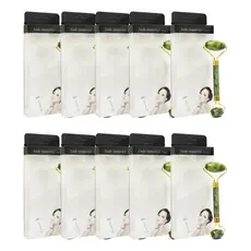Kit Com 10 Rolinho Facial Pedra De Jade Massageador Atacado Promoção Lançamento