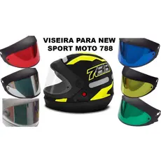 Viseira do Capacete PRO TORK NEW 788 AUTOMÁTICO - Tamanho 56/58/60 (SOMENTE A VISEIRA DE REPOSIÇÃO)