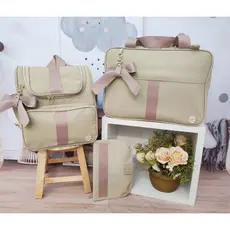 kit bolsas bebê de maternidade mochila 2 em 1 com porta vacina