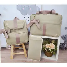 kit bolsas maternidade para bebê com mochila térmica e impermeável com trocador