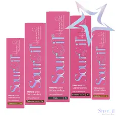 Nova Henna Sobrancelhas Sourcil 3,0 G Fixador com Biotina Brow Lamination Sem PPD Alta Fixação e Pigmentação