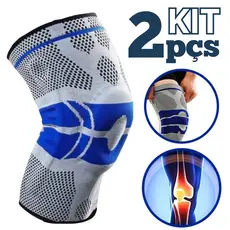 Joelheira Compressão Flexivel 3D Ortopedica Esportiva P/ Treino Alivia Dor No Joelho Estabilzador