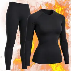 Roupa Segunda Pele Camiseta e Calça Inverno Térmica Flanelado Frio Masculino Feminino Unissex