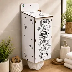 Organizador de Sacolas Puxa Saco MDF – Decoração e Praticidade para Sua Cozinha - Lugar como lar