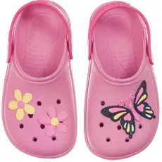 Babuche Infantil Sandália Feminina Chinelo Confortável Calce Fácil Menina Bebe Criança Antiderrapante Flor Borboleta