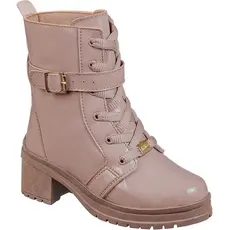 Bota Infantil GiGiL Teen Feminina Coturno Blogueira Plataforma Salto Baixo Grosso Moda Confortavel