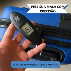 Balança De Mão Digital 40KG com Pilhas Para Bagagem Bolsa e Pesca Portátil Mala