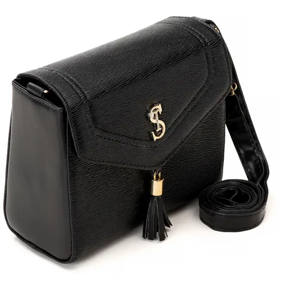Bolsa Feminina Com Pinguente Modelo Tampa Envelope e Fecho Botão Maginético