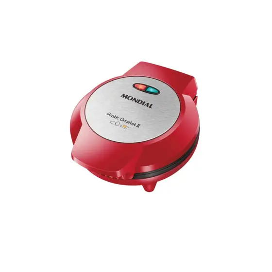 Omeleteira Om-04 Vermelho Mondial 127v 800w antiaderente