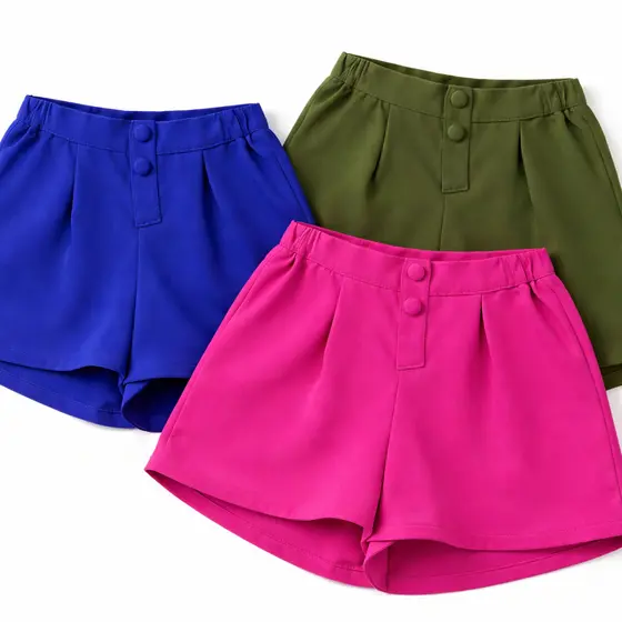 Short Alfaiataria com Bolso Novo Lançamento Estica