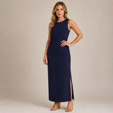 Vestido Feminino Linho Longo Casual Confortavel do P ao GG cores variadas