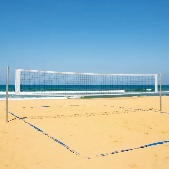 Rede de Vôlei 7m Amadora com 4 Faixas Largas e Proteção UV – Para Quadras e Treinos