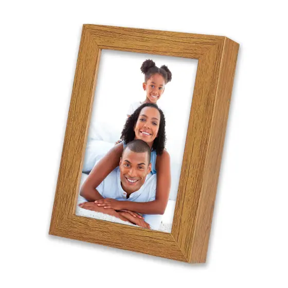 Porta Retrato Caixa Alta Fotos Luxo Vidro Para Mesa Aparador Criado