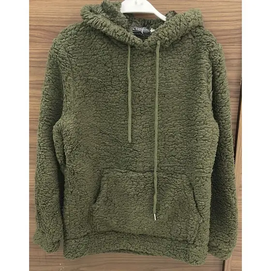 casaco blusa pelucia infantil fechado com capuz bem quente no2755