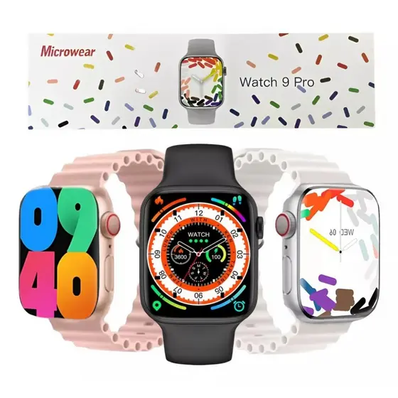 Relógio Smartwatch Microwear Watch Series 9 W29 Pro 47mm Nfc c/ Ilha Dinamica