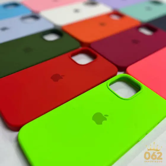 Case Capinha Silicone Aveludada Para iPhone 11 Logo Apple