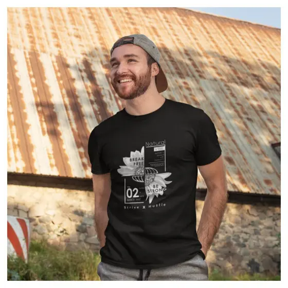 Camiseta Streetwear Fras Seja Forte Break Free Be Strong Dtf