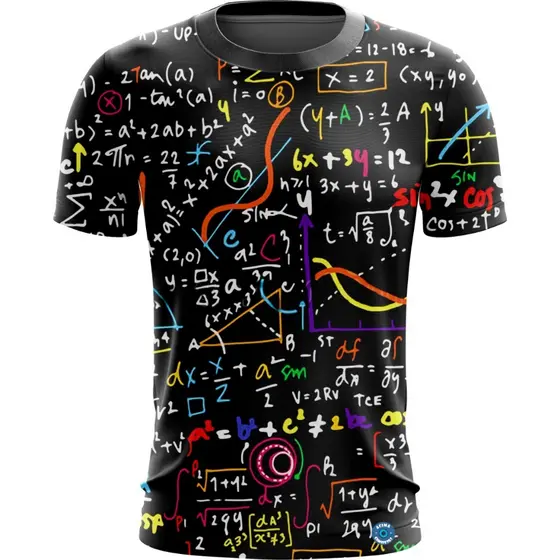 Camisa Professor Matemática Química Aulas Cálculos Estudo Adulto