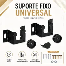 Suporte Universal Fixo Para Smart TV LED LCD 4K Parede Painel 10 ate 90 Polegadas
