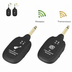 Transmissor Guitarra Violão Baixo Teclado Cabo P10 Sem Fio Wireless Uhf