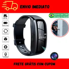 Relógio Digital Filmadora Secreta Mini Câmera Escondida Escuta Profissional Gravador