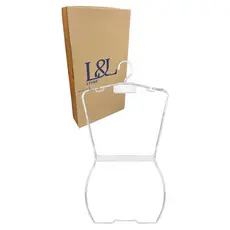 10 Cabide Silhueta Adulto Kit C/10 Peças - Acrílico cristal
