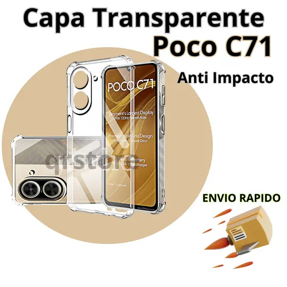Capinha Poco C71 Anti Impacto Transparente