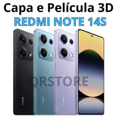 Capinha Redmi Note 14S Capa Transparente - Película de Vidro 3D Brinde kit limpeza