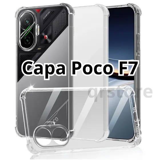 Capinha capa para Poco F7 - F7 PRO - F7 ULTRA 5G  Capa Transparente Anti - Impacto