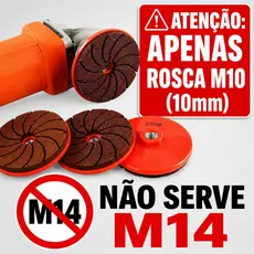 Disco de Lixamento para Esmerilhadeira Grão 50# 100# 200# Resistente Tratamento de Superfícies Metálicas