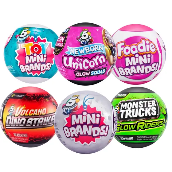 Brinquedo 5 Surprise Bolinha Surpresa Miniaturas Colecionáveis Vários Modelos - Xalingo